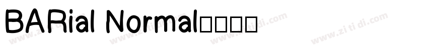 BARial Normal字体转换